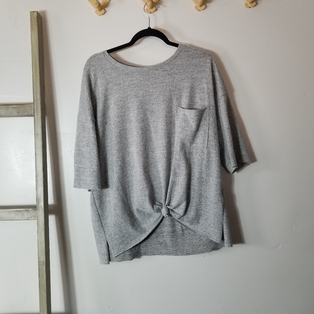 SKYLER & JADE WOMEN'S GRAY BLOUSE SIZE LARGE